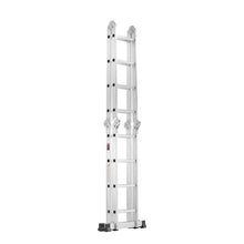 7-In-1 Folding Ladder 15.5 FT Extension Ladder A-Frame Telescoping Ladder 330 LB Capacity