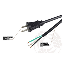 3ft 16/3 SJTW NEMA 5-15P Power Supply Cord Black 9703SW8808 (Pack of 30)
