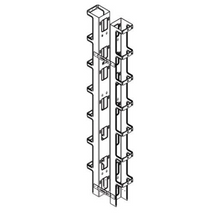 Vertical Cabling Section Double-Sided for Seismic Frame Two-Post Rack 6"W CPI 13704-703