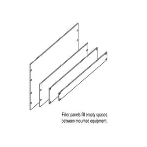 1RMU 1.72H Filler Panel Glacier White 30025-E01