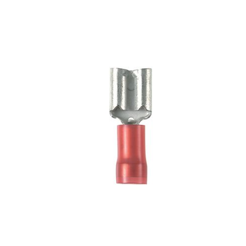0.08 22-18 AWG Pan-Term Female Disconnect Nylon Barrel Insulated DNF18-110-C (Pack of 100)