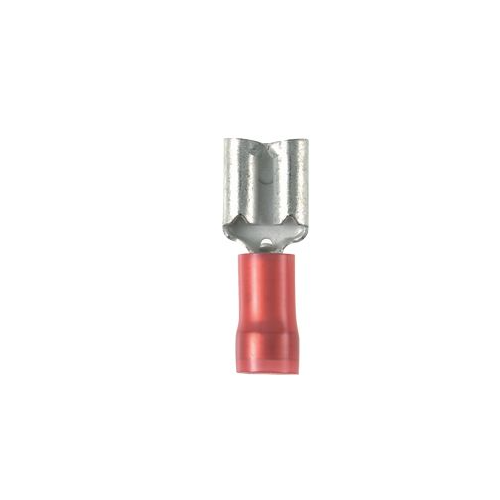 0.08 22-18 AWG Pan-Term Female Disconnect Nylon Barrel Insulated DNF18-110-C (Pack of 100)