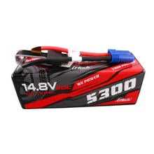 Gens Ace 5300mAh 4S1P 14.8V HardCase G-Tech Lipo Battery14# With EC5 Plug GEA534S60E5GT