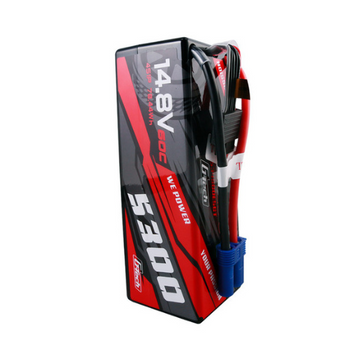 Gens Ace 5300mAh 4S1P 14.8V HardCase G-Tech Lipo Battery14# With EC5 Plug GEA534S60E5GT