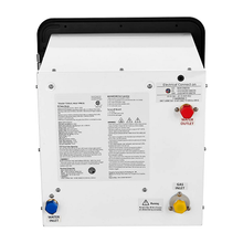 Calentador de ducha sin tanque para RV de 55 000 BTU, ahorrador de espacio, con puerta negra y control remoto, color negro, TM-RV03-2B