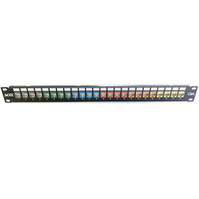 24 Port 1RU Category 6A Patch Panel Shielded Includes K6AS Connectors DCC2488/1106A-S