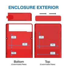 2.20"W x 2.80"L x 0.71"H Faceplate Handheld Enclosure Without Pocket Clip M4,TRRD,R