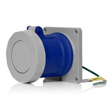 Leviton 60 Amp 250V LEV Series IEC Pin & Sleeve Receptacle Blue 360R6WLEV