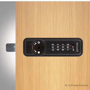 Black Private Mechanical key Less Access with Combination Kit Lock