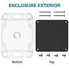 4.36" X 1.38" X 3.15"Plastic Box Enclosure With Flang RBF33P06B08C