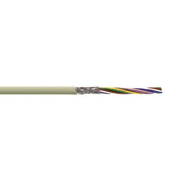 22 AWG 8C 7 Stranded Bare Copper TC Braid PVC 80C 250V Light-To-Moderate Flex Robotic Cable