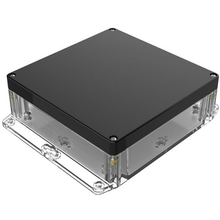 Top Black Bottom Clear Enclosures 2.80 in / 70 mm Boxes And Cases RBF66P06B28C
