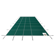 14x26 ft Rectangle Pool Safety Cover, Green Mesh Solid Inground Winter Safety Cover for Swimming Pools