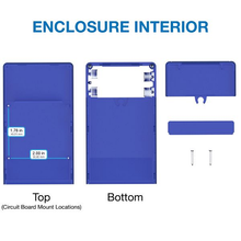 2.40"W x 4.15"L x 0.85"H Faceplate Handheld Enclosure With Pocket Clip M6,PC,TRBL