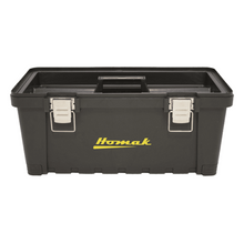 16″ Black Plastic Toolbox with Metal Latches BK00216001 (Pack of 28)