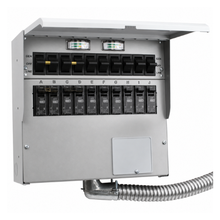 50A 125V 10 Circuit Gray Bare Transfer Switch A510D