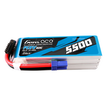Gens Ace 5500mAh 4S1P 14.8V G-Tech Lipo Battery Pack With EC5 Plug GEA554S60E5GT
