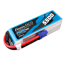 Gens Ace 5500mAh 4S1P 14.8V G-Tech Lipo Battery Pack With EC5 Plug GEA554S60E5GT