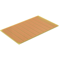 38" X 62" Holes, ProtoBoard-6H-3U, 6-Hole Strips, Accepts DIN Connectors PR3U