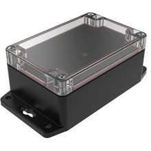 Flanged Base Polycarbonate Plastic Clear/black RBF53P06C16B
