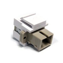SC Simplex Multimode Fiber Keystone Jack Adapter White IN1-4407/SC/WH