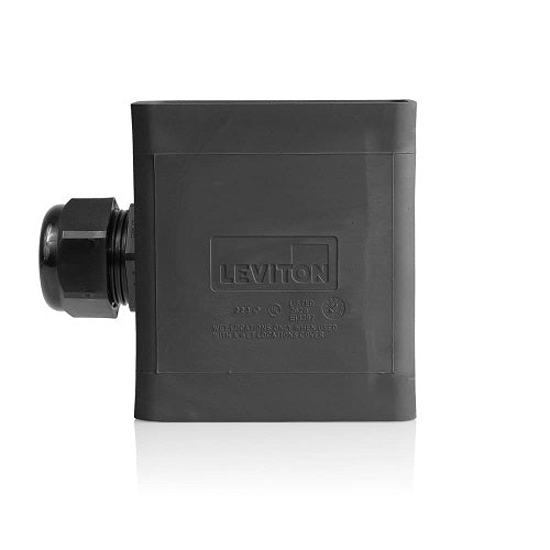 Single-Gang Portable Outlet Box Black 3099-2E