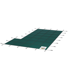 20 x 40 ft Inground Pool Safety Cover with Right Step – Mesh PP Winter Cover, Triple-Stitched, Hardware Included