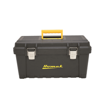 19″ Black Plastic Toolbox with Metal Latches BK00219001 (Pack of 18)