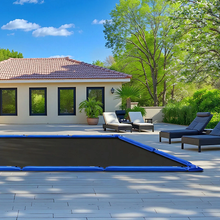 8 ft Pool Cover Water Bags Pack of 6 with 4 Corner Tubes – 0.4 mm PVC Weights with Leakproof Valve for Winter Inground Swimming Pool Covers