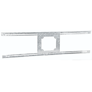 24" Ceiling Tile Bridge Locking Box Slider Bracket With 4 inch Square Tabs CTB-24LK (Pack of 10)