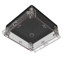 Top Black Bottom Clear Enclosures 1.60 in / 40 mm Boxes And Cases RBF66P06B16C