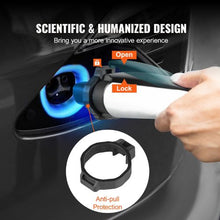 80A 240V SAE J1772 to Tesla EV Charging Adapter with Anti-Drop Lock