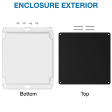 Top Black Bottom Clear Enclosures 1.60 in / 40 mm Boxes And Cases RBF66P06B16C