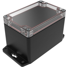 Flanged Base Polycarbonate Plastic Clear/black RBF53P06C28B