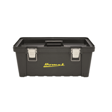 19″ Black Plastic Toolbox with Metal Latches BK00219001 (Pack of 18)