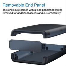 Mother Board Fixing Storage Box Trans Grey ,Hand Held Enclosure With Removable End Panel H65TRGY