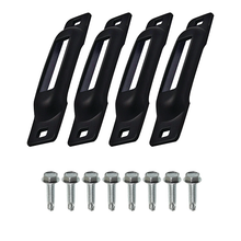 E-Track Single Black Strap Anchor Self-Drilling Screws SLSB4FS (Pack of 4)