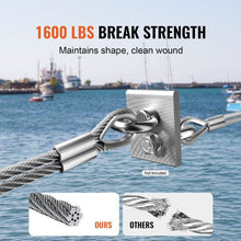 1/8 Inch 7x7 Strand T304 Stainless Steel Braided Aircraft Cable 100FT With 124 Accessories