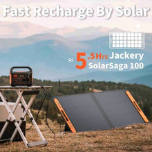 Explorer 300 Portable Power Station With Solar Saga 100W
