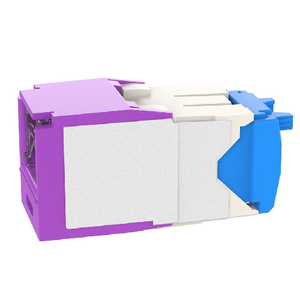 22-26 AWG Mini-Com Cat6A Shuttered Jack Module RJ45 TG Style CJH6X88TGVL