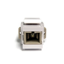 SC Simplex Multimode Fiber Keystone Jack Adapter White IN1-4407/SC/WH