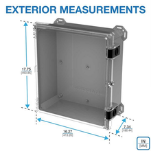 17.75" x 16.27" x 7.13" Boss Spacing Industrial Enclosure I622HL,TCBG