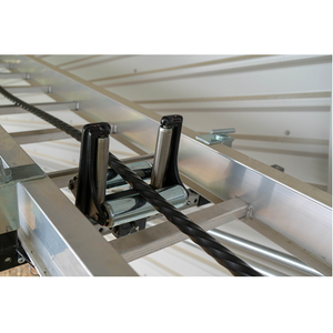 48" Vertical Riser and Straight Section Roller Outside with Crossbar Clamps HB9Ax48