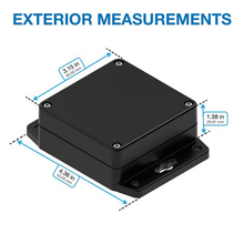 4.36" X 1.38" X 3.15"Plastic Box Enclosure With Flang RBF33P06B08B