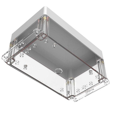 Electronic Racks And Boxes Enclosure Top Gray Bottom Clear RBF85P12G24C