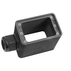 Single-Gang Portable Outlet Box Black 3099-2E