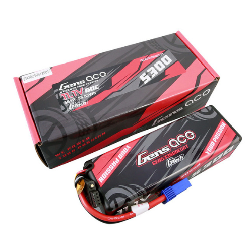 Gens Ace 5300mAh 3S1P 11.1V HardCase G-Tech Lipo Battery 15# With EC5 Plug GEA533S60E5GT