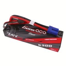 Gens Ace 5300mAh 2S1P 7.4V G-Tech HardCase Lipo Battery Pack 24# With EC5 Plug For RC Car GEA532S60E5GT