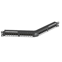 24 Port DataPatch Cat6A 10Gig Angled Punchdown Panel 1RU DPA246X88TGY