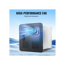 Calentador de ducha sin tanque para RV de 55 000 BTU, ahorrador de espacio, con puerta negra y control remoto, color negro, TM-RV03-2B